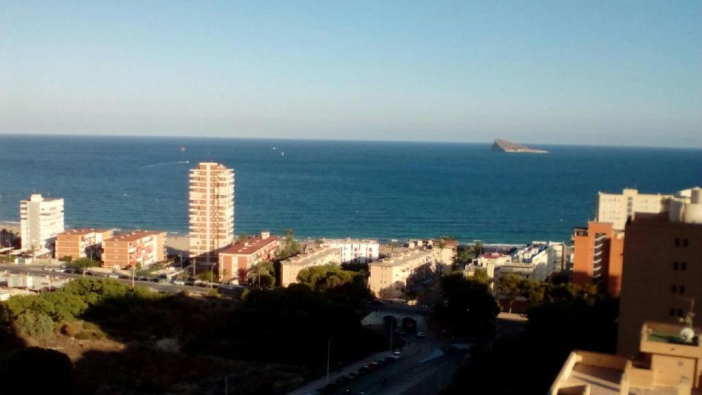 a view of a city with the ocean and buildings at Coblanca in Benidorm