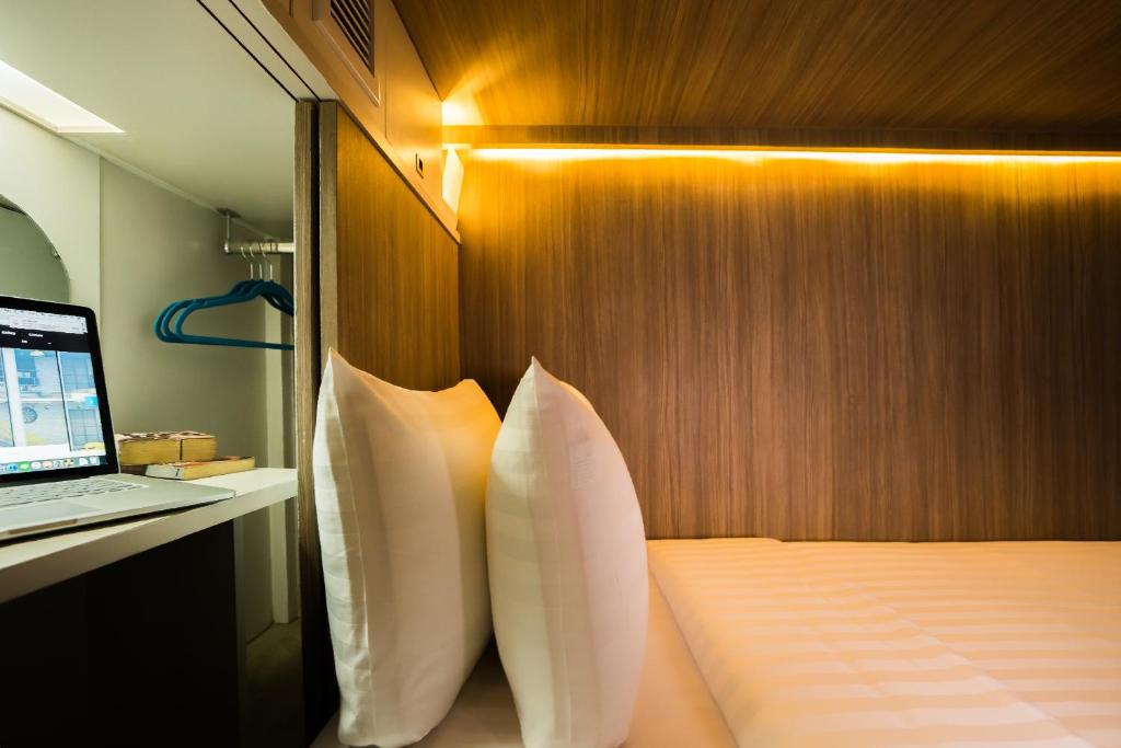 Postel nebo postele na pokoji v ubytování Nonze Hostel
