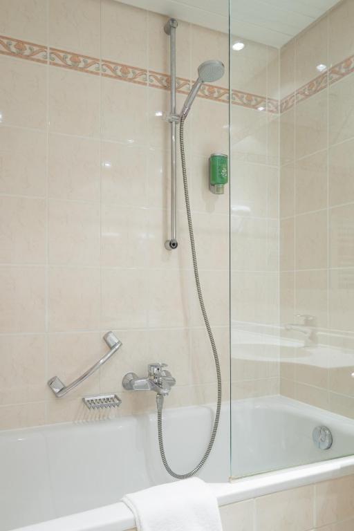 Koupelna v ubytování Hotel Van Walsum