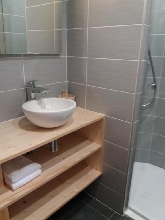 Koupelna v ubytování Hôtel Les Airelles