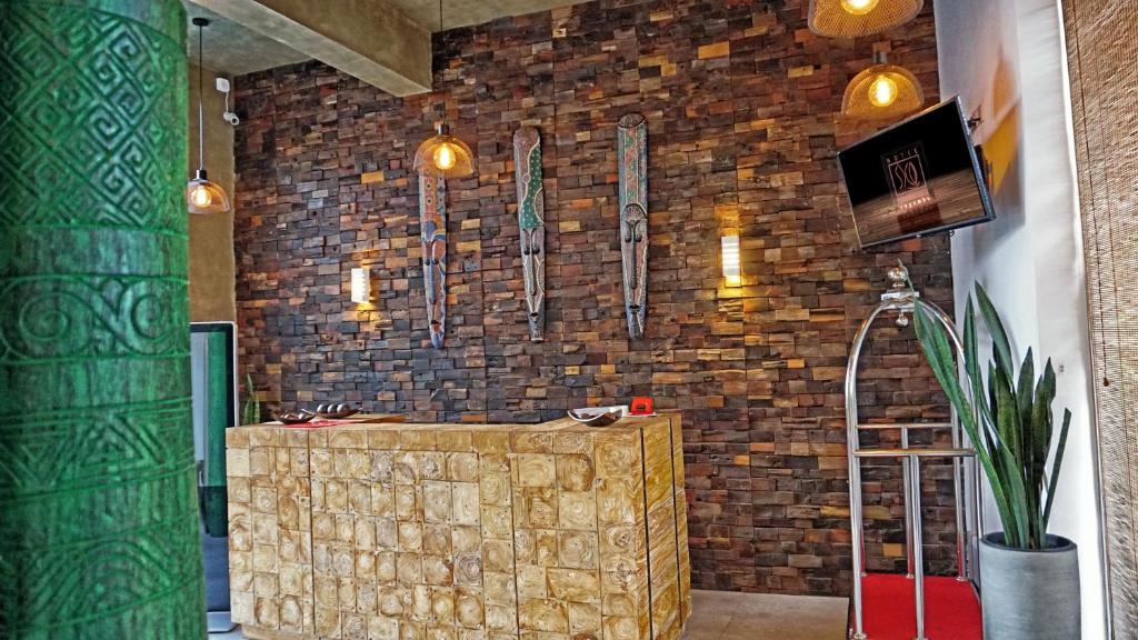 TV a/nebo společenská místnost v ubytování Hotel Sico