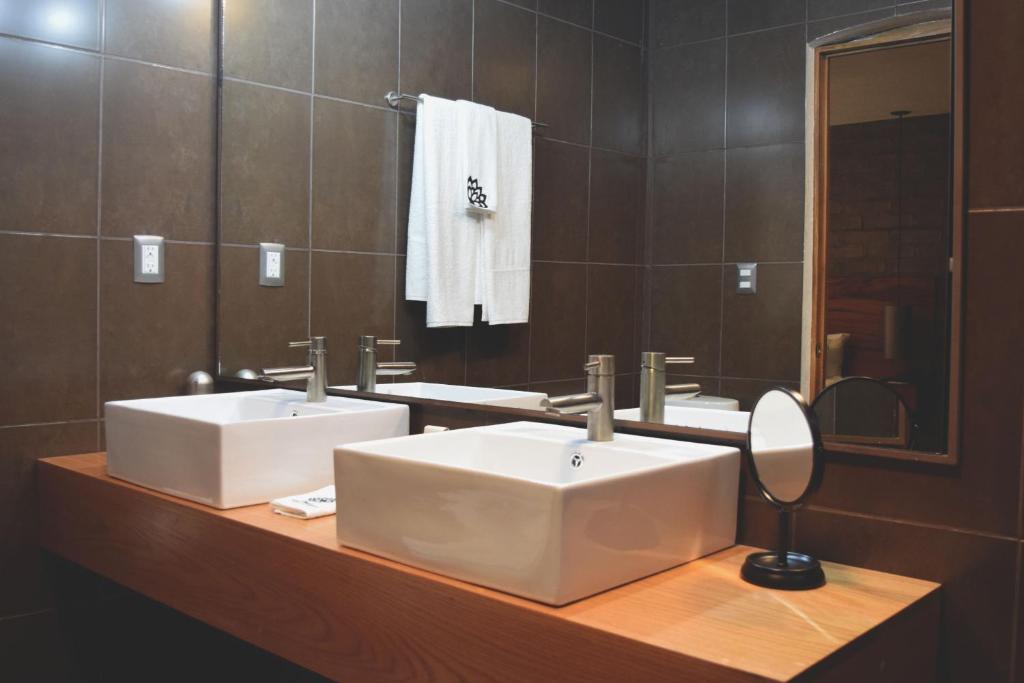 Koupelna v ubytování Hotel Casa Andaria