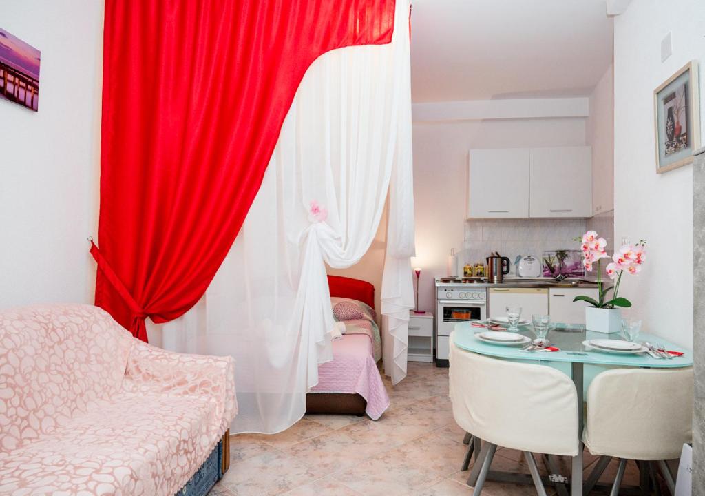 Posezení v ubytování Studio apartman Mima