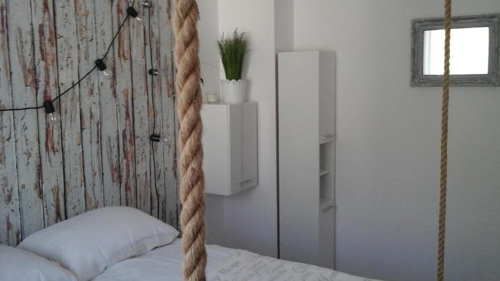 Postel nebo postele na pokoji v ubytování Apartament Leśny