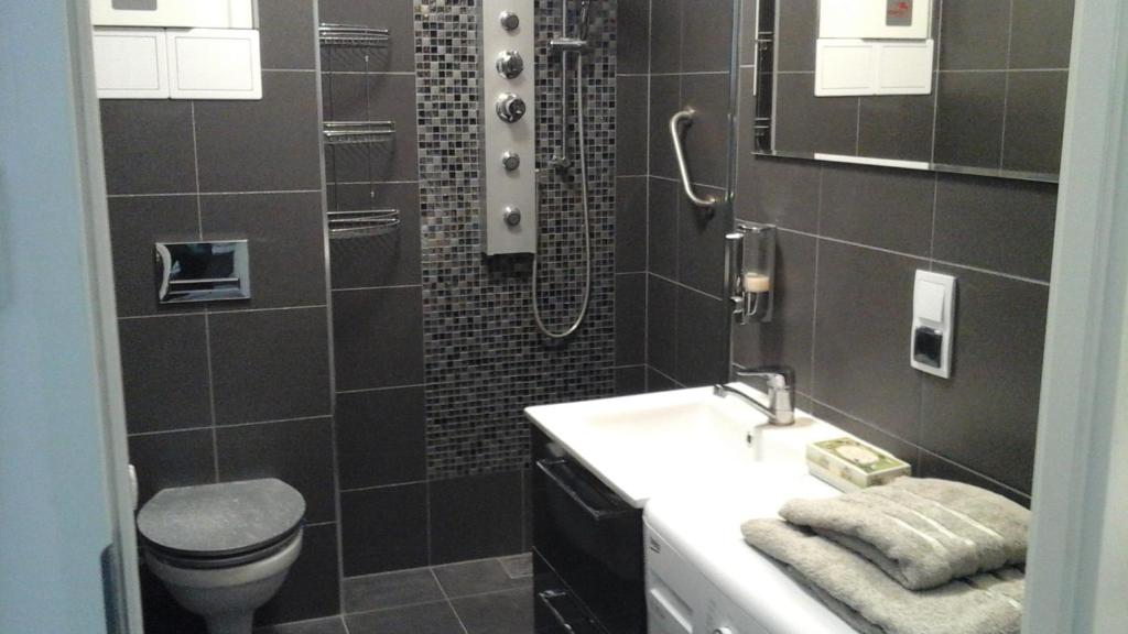 Koupelna v ubytování Apartament Leśny