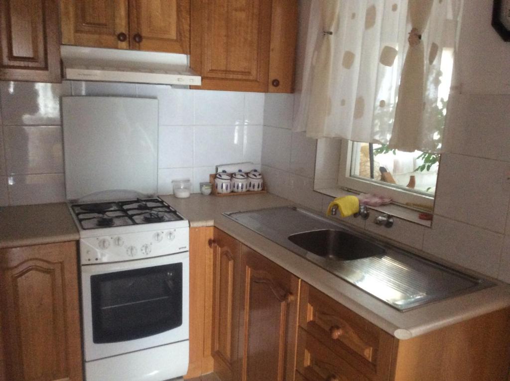 Kuchyň nebo kuchyňský kout v ubytování Apartman Nadia