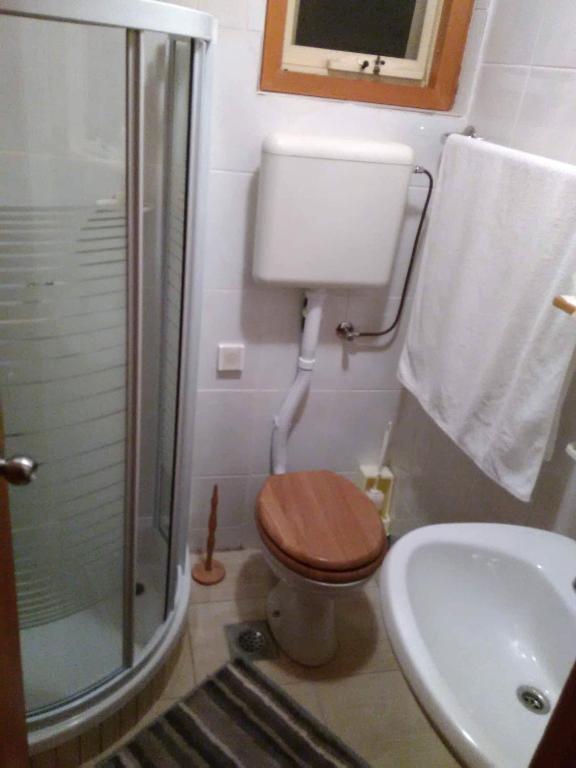 Koupelna v ubytování Apartman Nadia