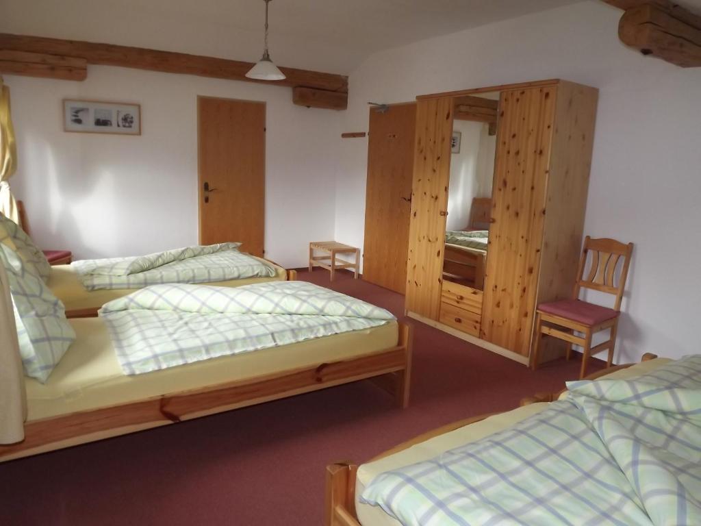 Postel nebo postele na pokoji v ubytování Chalet Kammleitn