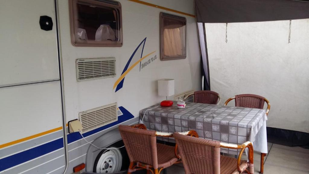 Posezení v ubytování Caravans Magda