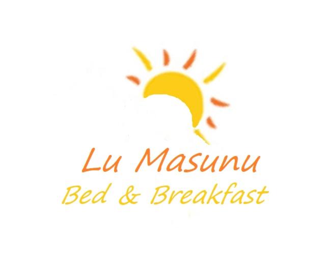 a logo for a bed and breakfast with a sun at Lu Masunu in San Pietro in Bevagna
