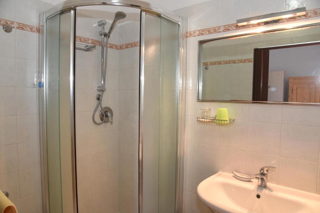 Koupelna v ubytování Albergo La Rosetta