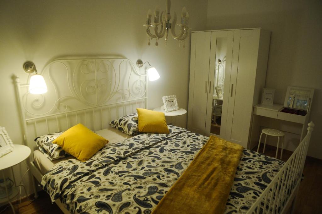 Posteľ alebo postele v izbe v ubytovaní Golden Gate Apartment Zadar