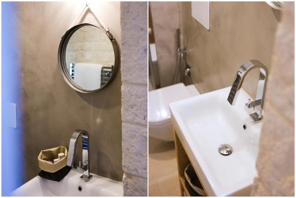 Koupelna v ubytování Hermanas Relais - trulli luxury