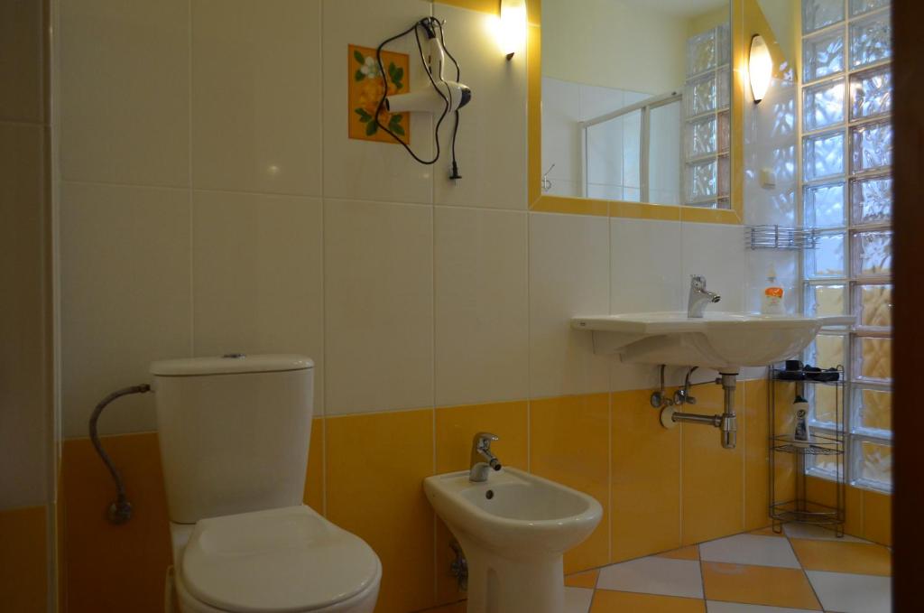Kúpeľňa v ubytovaní Luzik Krynica