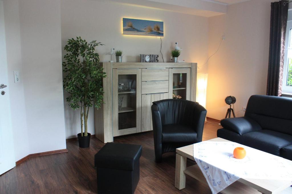 Posezení v ubytování Ferienhaus Schaumann