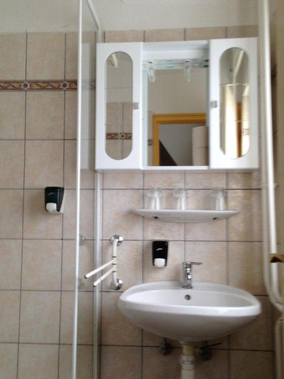 Kúpeľňa v ubytovaní Panoráma Panzió