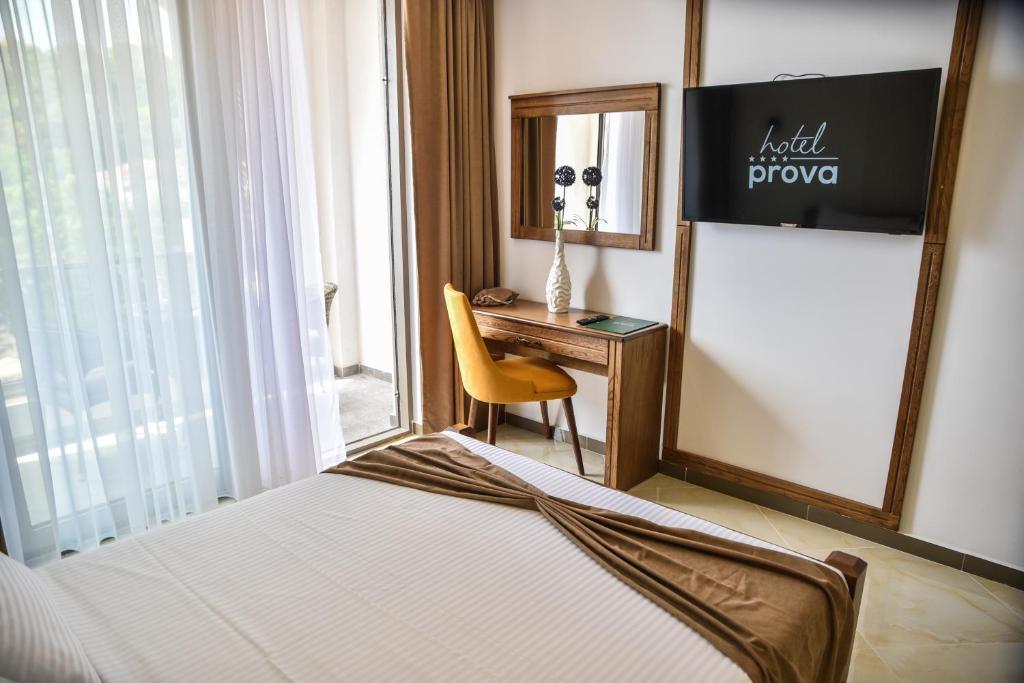 Postel nebo postele na pokoji v ubytování Hotel Prova