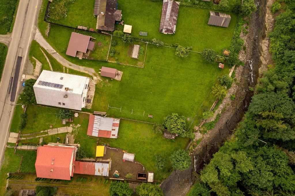 Letecký snímek ubytování Guesthouse Cyprian