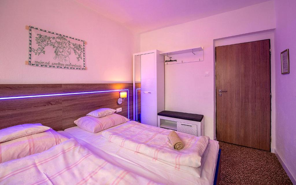 Postel nebo postele na pokoji v ubytování Guesthouse Cyprian
