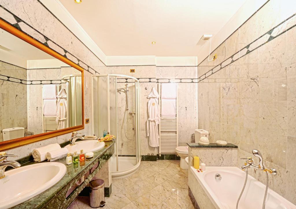 Koupelna v ubytování Hotel Aurora Terme