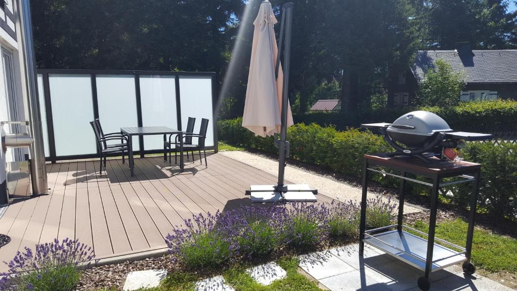 Zahrada ubytování Ferienhaus Bergidylle