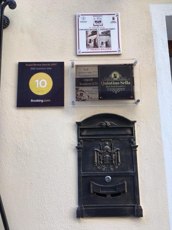 Certifikát, hodnocení, plakát nebo jiný dokument vystavený v ubytování B&B Quintino Sella