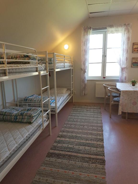 Postel nebo postele na pokoji v ubytování Gothem Logi