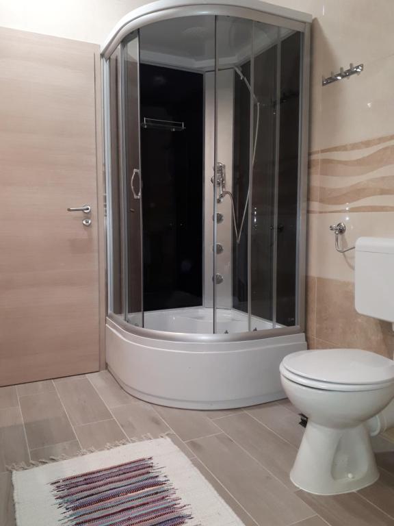Koupelna v ubytování Apartments Zagy