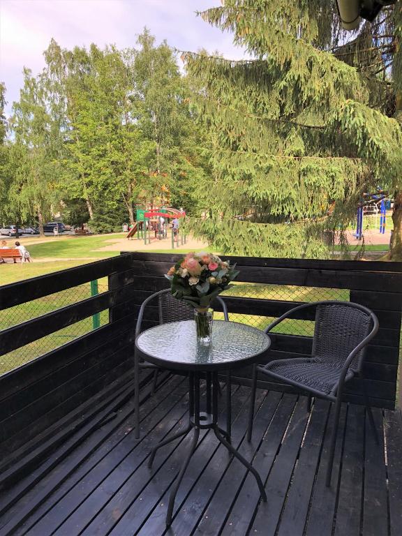 Vonkajšia záhrada v ubytovaní Pokoje Gościnne Parkowa 2