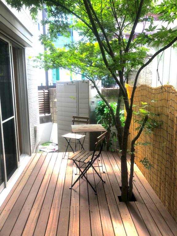 Balkón nebo terasa v ubytování Tokyo Art House
