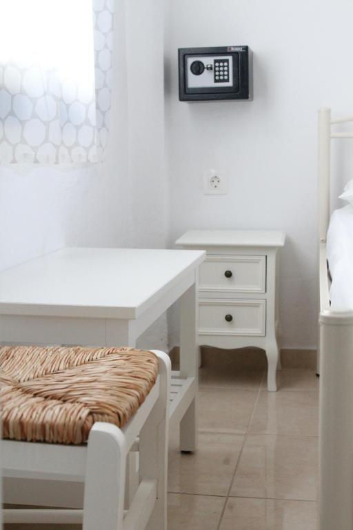Letto o letti in una camera di Mare Blue Ios