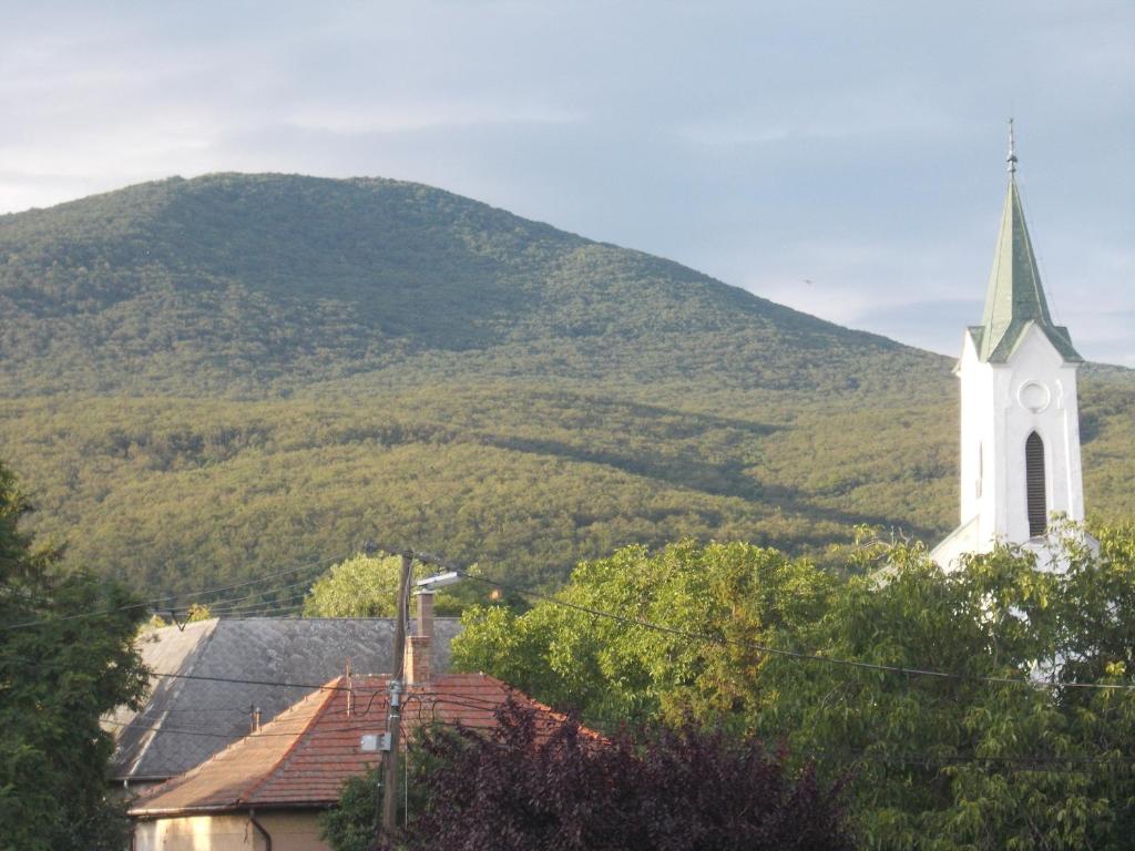 Widok na góry z tego pensjonatu