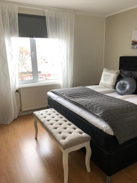 Postel nebo postele na pokoji v ubytování Hotell Björnidet