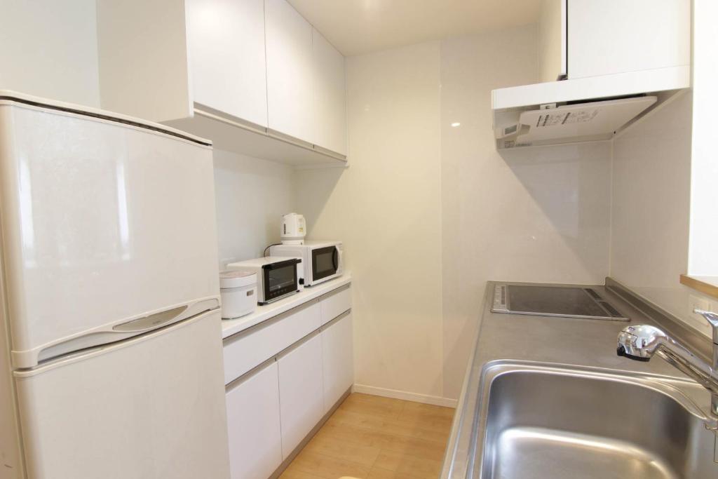 Kuchyň nebo kuchyňský kout v ubytování Guesthouse Tokushima