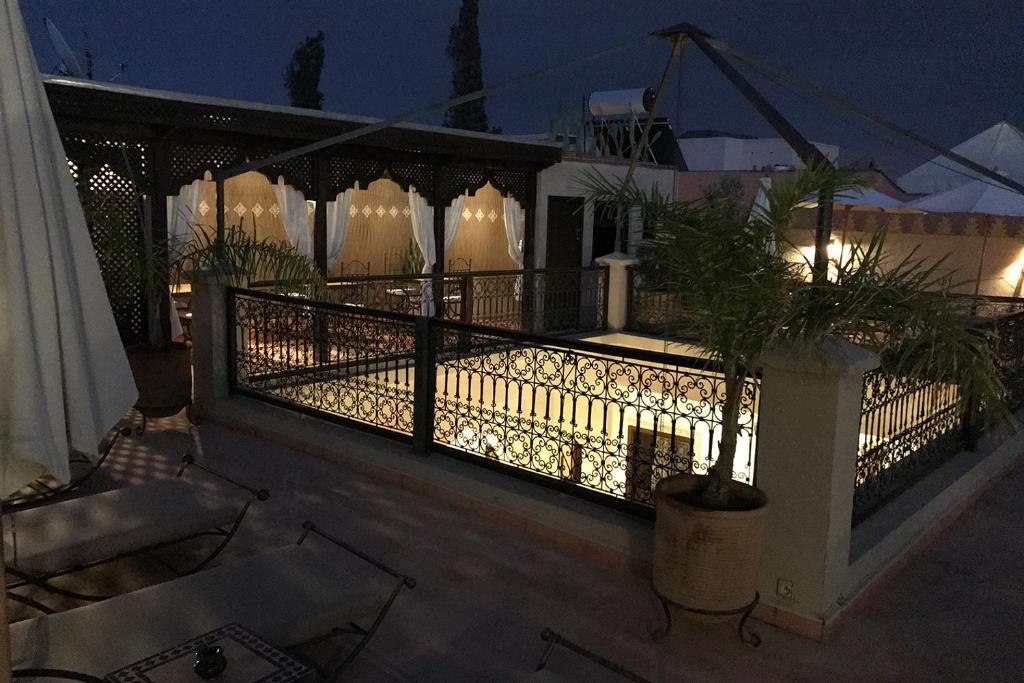 Balkón nebo terasa v ubytování Riad le Clos des Arts