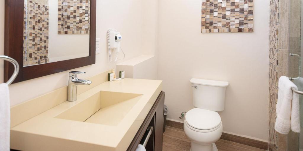 Koupelna v ubytování Hotel Posada XR