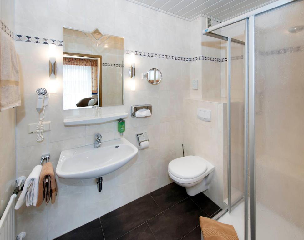 Koupelna v ubytování Bio-Hotel Melter