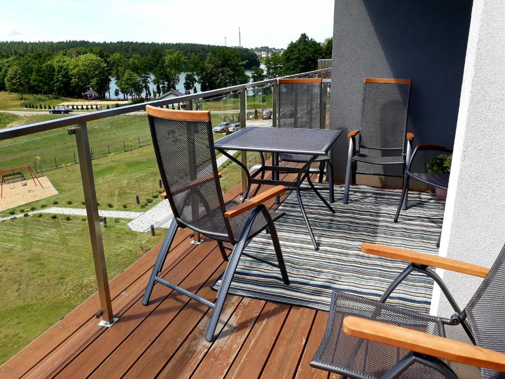 Balkón alebo terasa v ubytovaní Apartamenty przy Stoku Mrągowo