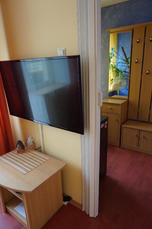 TV a/nebo společenská místnost v ubytování Guesthouse Bērzi
