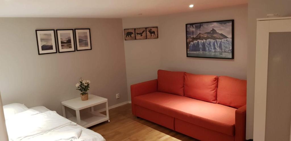 Posezení v ubytování Skuteviken Apartments 40