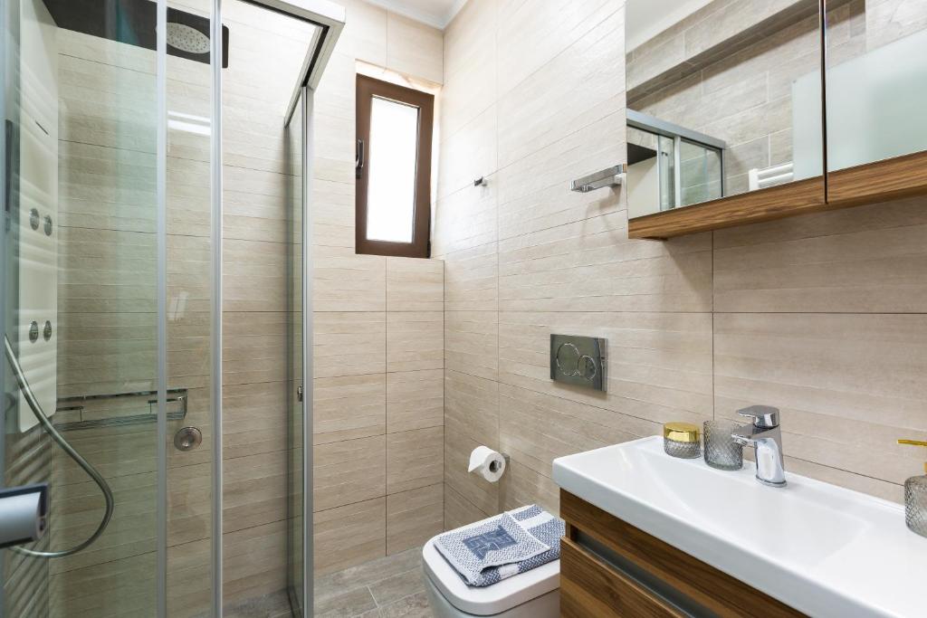 Koupelna v ubytování Eudora Luxury Stone Villa