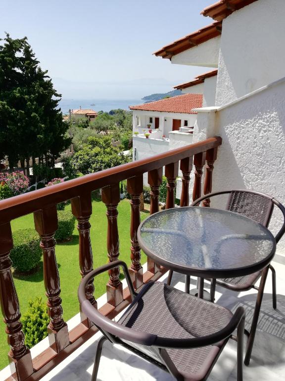 Balkón nebo terasa v ubytování Hotel Paradise