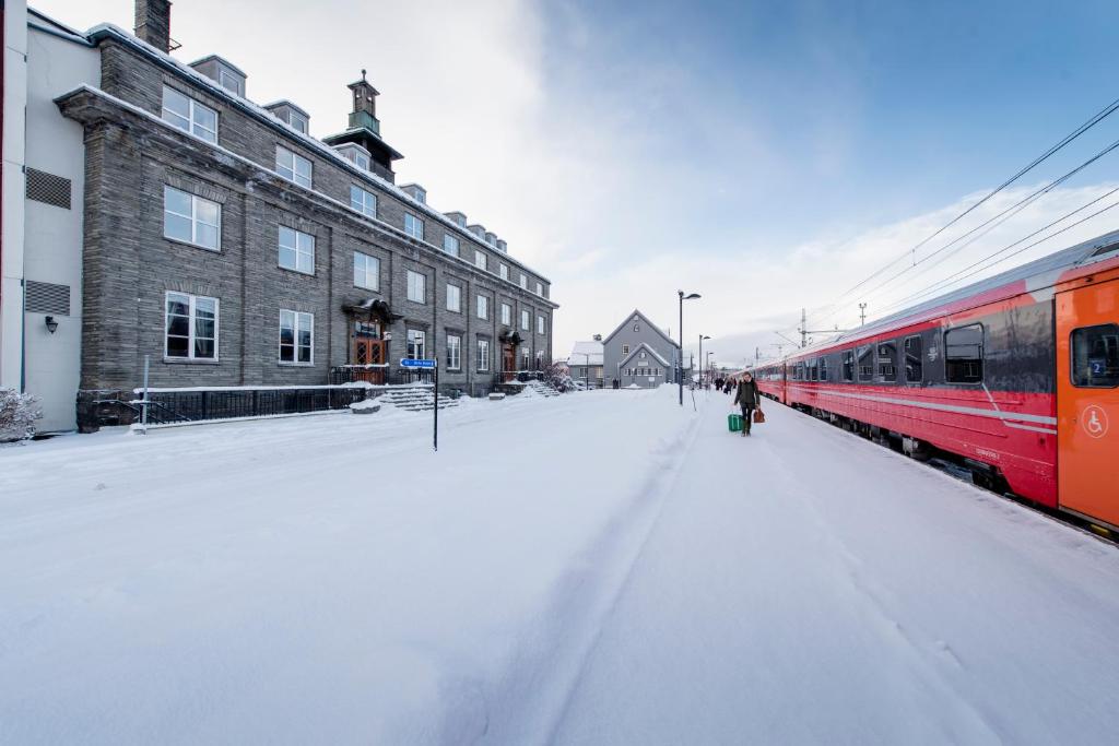 Oppdal Turisthotell v zimě
