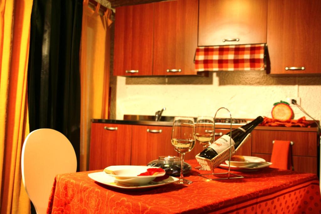 Kuchyň nebo kuchyňský kout v ubytování Solemare Accommodation Alghero
