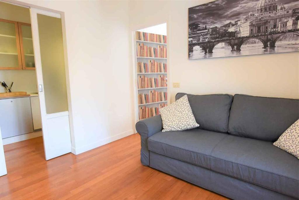 Część wypoczynkowa w obiekcie Romantic Flat near Metro Flaminio