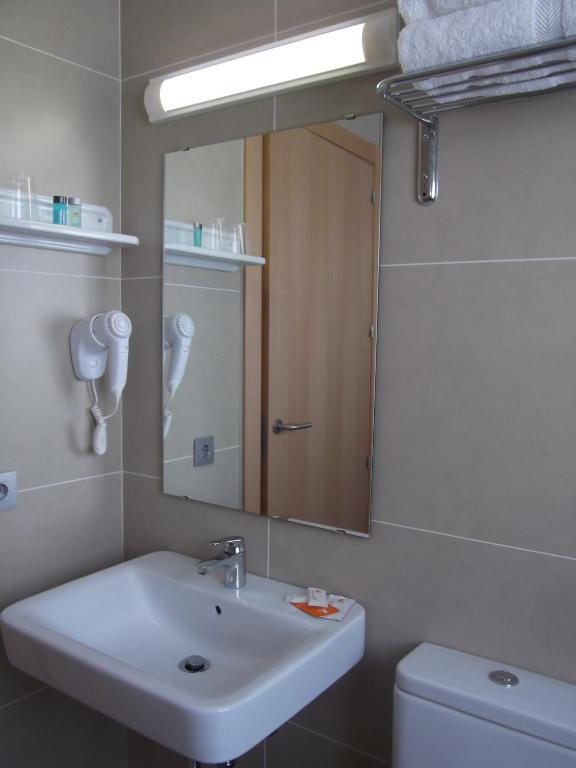 Koupelna v ubytování Hotel Mediterrani Express