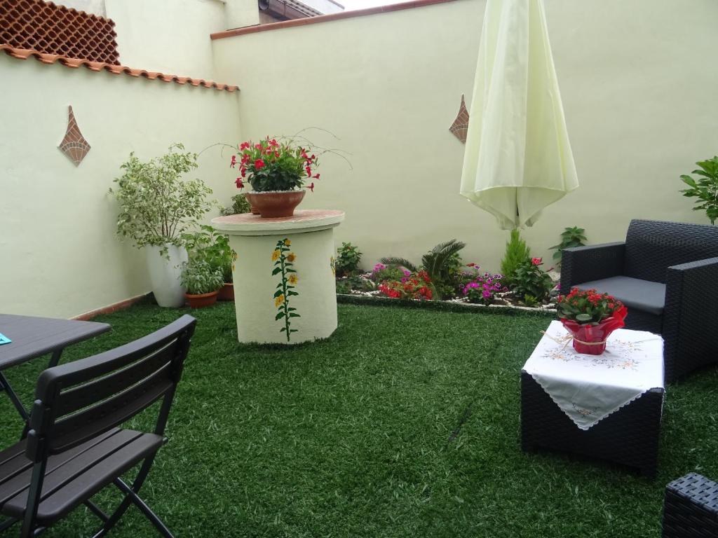 Zahrada ubytování B&B Alòs
