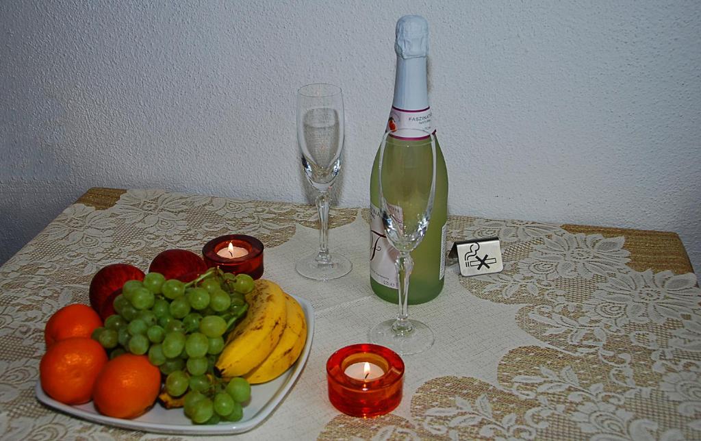 Nápoje v ubytovaní Garni Samnaun