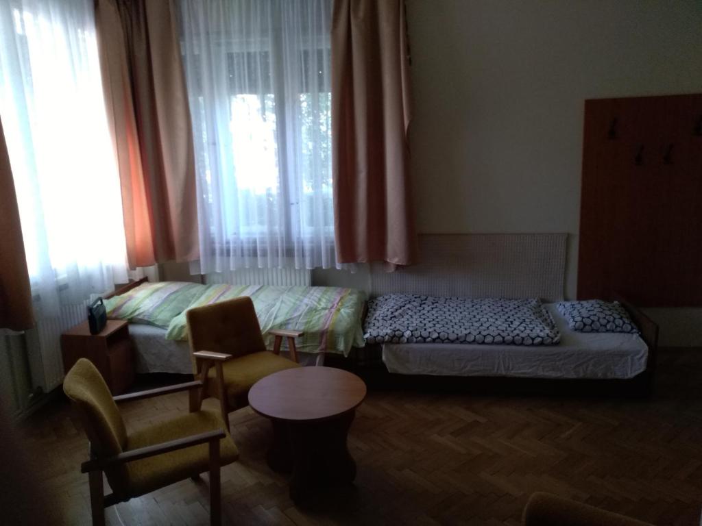 Postel nebo postele na pokoji v ubytování Siófokroom24