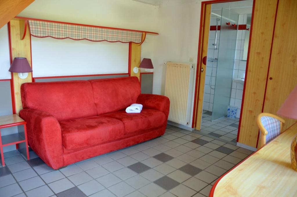 Posezení v ubytování Les Loges de l'Ecomusée D'Alsace